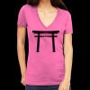 Tultex 214 - Ladies' Slim Fit Fine Jersey V-Neck Thumbnail