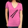Tultex 214 - Ladies' Slim Fit Fine Jersey V-Neck Thumbnail