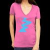 Tultex 214 - Ladies' Slim Fit Fine Jersey V-Neck Thumbnail