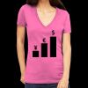 Tultex 214 - Ladies' Slim Fit Fine Jersey V-Neck Thumbnail