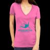 Tultex 214 - Ladies' Slim Fit Fine Jersey V-Neck Thumbnail