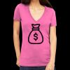 Tultex 214 - Ladies' Slim Fit Fine Jersey V-Neck Thumbnail