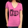 Tultex 214 - Ladies' Slim Fit Fine Jersey V-Neck Thumbnail