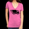 Tultex 214 - Ladies' Slim Fit Fine Jersey V-Neck Thumbnail