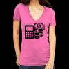Tultex 214 - Ladies' Slim Fit Fine Jersey V-Neck Thumbnail