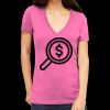 Tultex 214 - Ladies' Slim Fit Fine Jersey V-Neck Thumbnail