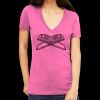 Tultex 214 - Ladies' Slim Fit Fine Jersey V-Neck Thumbnail