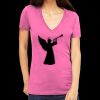 Tultex 214 - Ladies' Slim Fit Fine Jersey V-Neck Thumbnail