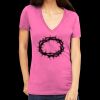 Tultex 214 - Ladies' Slim Fit Fine Jersey V-Neck Thumbnail