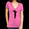Tultex 214 - Ladies' Slim Fit Fine Jersey V-Neck Thumbnail