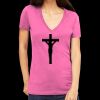 Tultex 214 - Ladies' Slim Fit Fine Jersey V-Neck Thumbnail