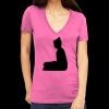 Tultex 214 - Ladies' Slim Fit Fine Jersey V-Neck Thumbnail