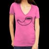 Tultex 214 - Ladies' Slim Fit Fine Jersey V-Neck Thumbnail