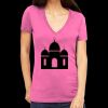Tultex 214 - Ladies' Slim Fit Fine Jersey V-Neck Thumbnail