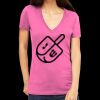 Tultex 214 - Ladies' Slim Fit Fine Jersey V-Neck Thumbnail