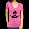 Tultex 214 - Ladies' Slim Fit Fine Jersey V-Neck Thumbnail