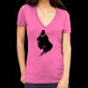 Tultex 214 - Ladies' Slim Fit Fine Jersey V-Neck Thumbnail