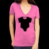 Tultex 214 - Ladies' Slim Fit Fine Jersey V-Neck Thumbnail