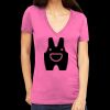 Tultex 214 - Ladies' Slim Fit Fine Jersey V-Neck Thumbnail