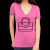 Tultex 214 - Ladies' Slim Fit Fine Jersey V-Neck Thumbnail