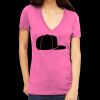 Tultex 214 - Ladies' Slim Fit Fine Jersey V-Neck Thumbnail
