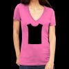 Tultex 214 - Ladies' Slim Fit Fine Jersey V-Neck Thumbnail