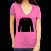 Tultex 214 - Ladies' Slim Fit Fine Jersey V-Neck Thumbnail