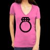 Tultex 214 - Ladies' Slim Fit Fine Jersey V-Neck Thumbnail