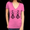 Tultex 214 - Ladies' Slim Fit Fine Jersey V-Neck Thumbnail