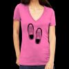 Tultex 214 - Ladies' Slim Fit Fine Jersey V-Neck Thumbnail