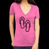 Tultex 214 - Ladies' Slim Fit Fine Jersey V-Neck Thumbnail