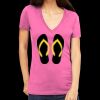 Tultex 214 - Ladies' Slim Fit Fine Jersey V-Neck Thumbnail