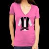 Tultex 214 - Ladies' Slim Fit Fine Jersey V-Neck Thumbnail