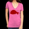 Tultex 214 - Ladies' Slim Fit Fine Jersey V-Neck Thumbnail