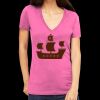 Tultex 214 - Ladies' Slim Fit Fine Jersey V-Neck Thumbnail