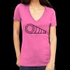 Tultex 214 - Ladies' Slim Fit Fine Jersey V-Neck Thumbnail