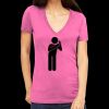 Tultex 214 - Ladies' Slim Fit Fine Jersey V-Neck Thumbnail
