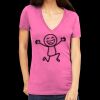 Tultex 214 - Ladies' Slim Fit Fine Jersey V-Neck Thumbnail