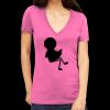 Tultex 214 - Ladies' Slim Fit Fine Jersey V-Neck Thumbnail