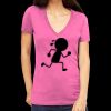 Tultex 214 - Ladies' Slim Fit Fine Jersey V-Neck Thumbnail