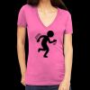 Tultex 214 - Ladies' Slim Fit Fine Jersey V-Neck Thumbnail