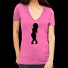 Tultex 214 - Ladies' Slim Fit Fine Jersey V-Neck Thumbnail