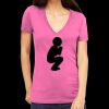 Tultex 214 - Ladies' Slim Fit Fine Jersey V-Neck Thumbnail
