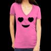 Tultex 214 - Ladies' Slim Fit Fine Jersey V-Neck Thumbnail