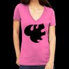 Tultex 214 - Ladies' Slim Fit Fine Jersey V-Neck Thumbnail