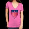 Tultex 214 - Ladies' Slim Fit Fine Jersey V-Neck Thumbnail