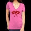 Tultex 214 - Ladies' Slim Fit Fine Jersey V-Neck Thumbnail