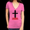 Tultex 214 - Ladies' Slim Fit Fine Jersey V-Neck Thumbnail
