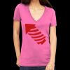 Tultex 214 - Ladies' Slim Fit Fine Jersey V-Neck Thumbnail