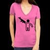 Tultex 214 - Ladies' Slim Fit Fine Jersey V-Neck Thumbnail